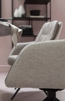 Snurrstol med Armstöd Amira - Greige - KARE Design