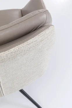 Snurrstol med Armstöd Amira - Greige - KARE Design