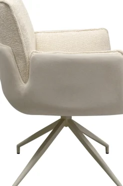 Snurrstol med Armstöd Hilla - Vit - KARE Design