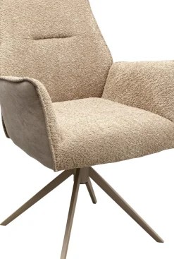 Snurrstol med Armstöd Liverpool - Greige - KARE Design