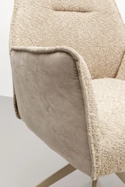 Snurrstol med Armstöd Liverpool - Greige - KARE Design