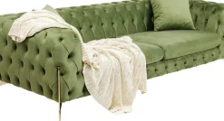 Soffa Bellissima - Grön, 3-Sits - KARE Design