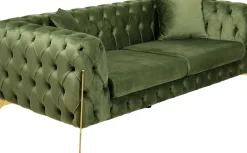 Soffa Bellissima 2-Sits, Sammetsgrön, 200cm - KARE Design