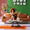 Soffa Calgary - Brun, Läder, 226cm - KARE Design