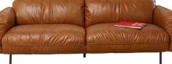 Soffa Calgary - Brun, Läder, 226cm - KARE Design
