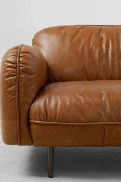 Soffa Calgary - Brun, Läder, 226cm - KARE Design