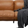 Soffa Calgary Smart - Ljusbrunt Läder, 226cm - KARE Design