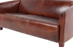 Soffa Cigar Lounge - Brun Läder, 3-Sits - KARE Design