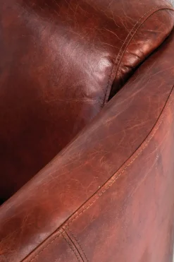 Soffa Cigar Lounge - Brun Läder, 3-Sits - KARE Design