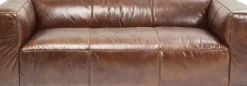 Soffa Cubetto - Brun Läder, 3-Sits - KARE Design
