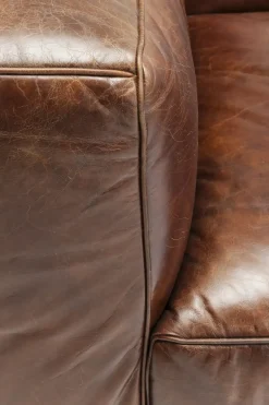 Soffa Cubetto - Brun Läder, 3-Sits - KARE Design