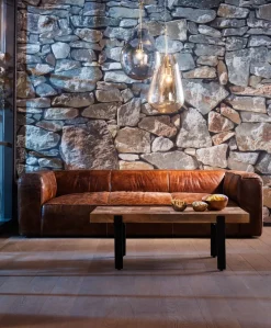 Soffa Cubetto - Brun Läder XL, 3-Sits - KARE Design