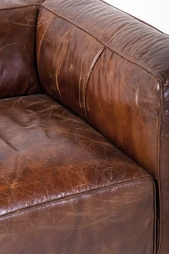 Soffa Cubetto - Brun Läder XL, 3-Sits - KARE Design