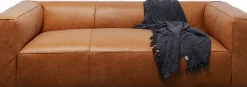 Soffa Cubetto Smart  - Ljusbrunt Läder, 220cm - KARE Design