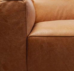 Soffa Cubetto Smart  - Ljusbrunt Läder, 220cm - KARE Design
