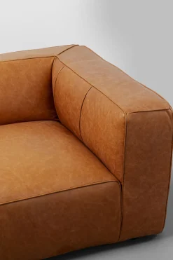 Soffa Cubetto Smart  - Ljusbrunt Läder, 220cm - KARE Design