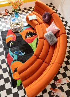 Soffa Del Wave Orange - KARE Design