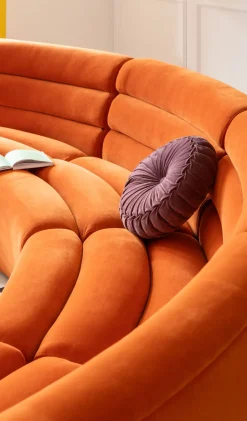 Soffa Del Wave Orange - KARE Design