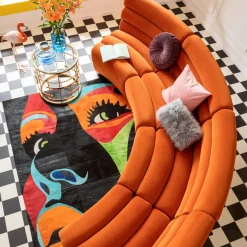 Soffa Del Wave Orange - KARE Design