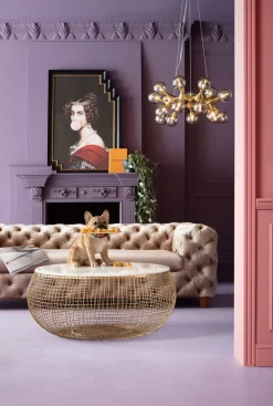 Soffa Desire - Beige Sammet, 3-Sits - KARE Design