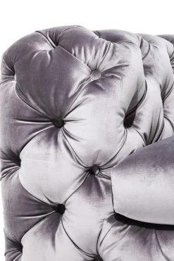 Soffa Desire - Grå Sammet, 3-Sits - KARE Design