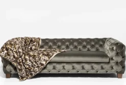 Soffa Desire - Khaki Sammet, 3-Sits - KARE Design