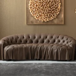 Soffa Drapes - Läder, 226cm - KARE Design
