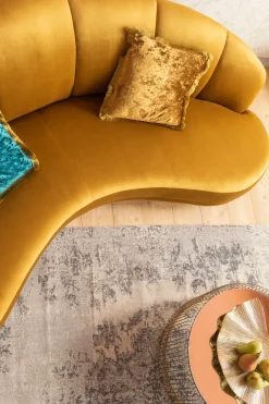 Soffa Dschinn - Bärnsten Sammet, 3-Sits - KARE Design