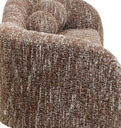 Soffa Livia Melange - Brun, 201cm - KARE Design