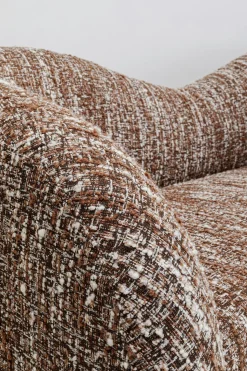 Soffa Livia Melange - Brun, 201cm - KARE Design