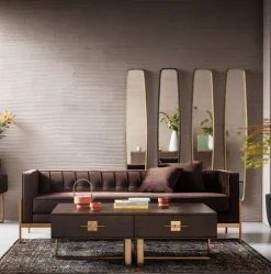 Soffa Loft - Brun, 3-Sits - KARE Design
