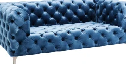 Soffa Look 2-sits Velvet Blå - KARE Design