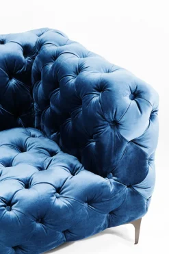 Soffa Look 2-sits Velvet Blå - KARE Design