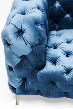 Soffa Look 2-sits Velvet Blå - KARE Design