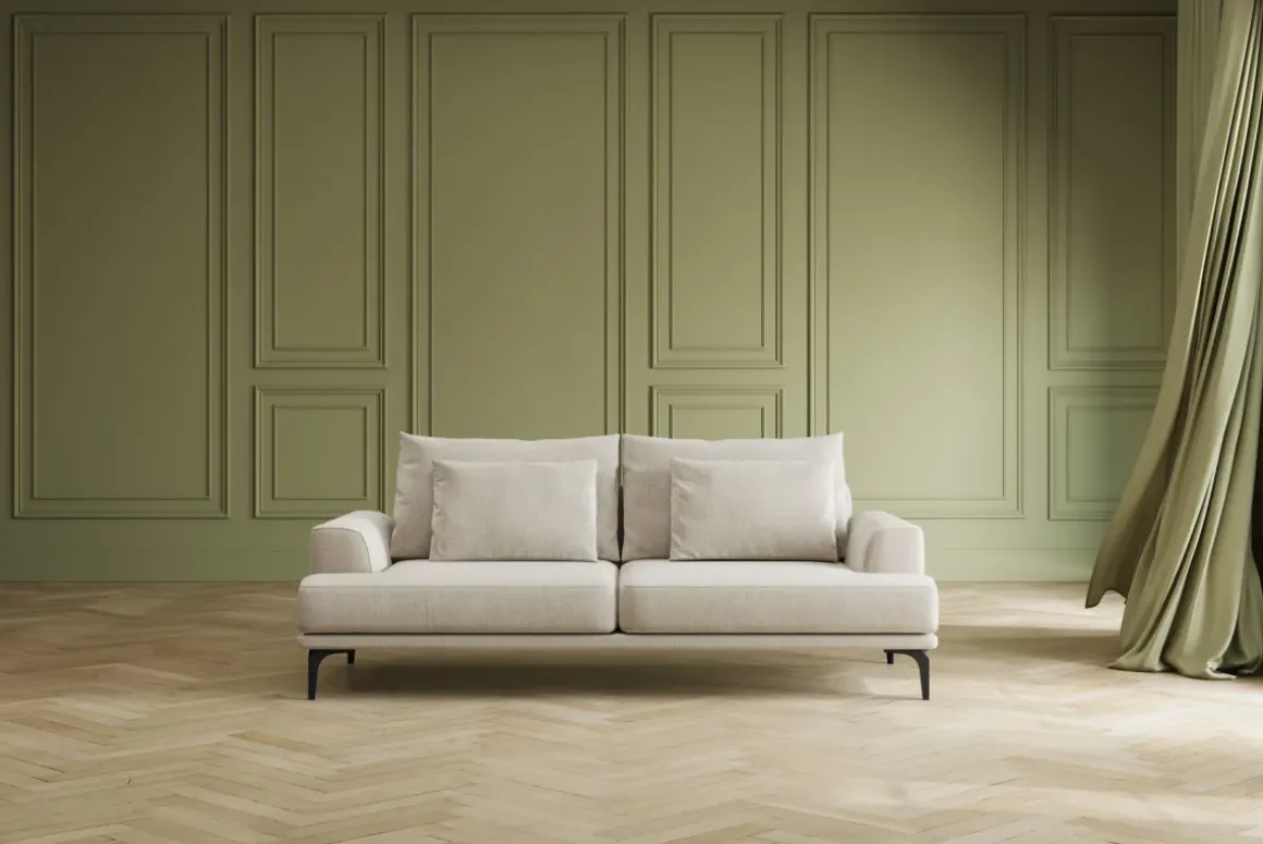 Soffa Napoli - Cream, 227cm - KARE Design