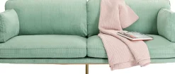 Soffa Shirly - Mintgrön, 3-Sits - KARE Design