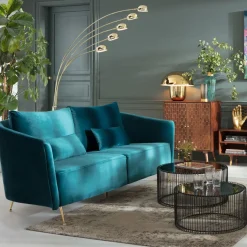 Soffa Vegas Forever- Blågrön, 3-Sits - KARE Design