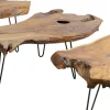 Soffbord Aspen - Bord i Rustikt Mörkt Trä, 100x60cm - KARE Design