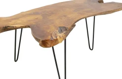 Soffbord Aspen - Bord i Rustikt Mörkt Trä, 100x60cm - KARE Design