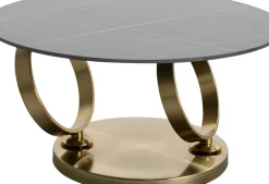Soffbord Beverly - Guld, 133x80cm - KARE Design