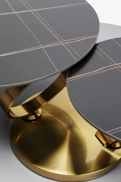 Soffbord Beverly - Guld, 133x80cm - KARE Design