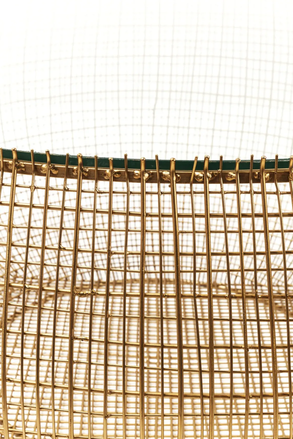Soffbord Cesta Gold - Runt bord i Guldfinish/Glas Ø105cm - KARE Design