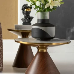 Soffbord Cono - Keramik Ø70cm - KARE Design