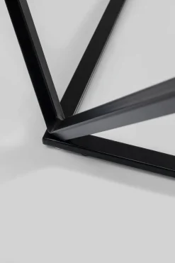 Soffbord Cristallo - Svart/Glas, 80x80cm - KARE Design