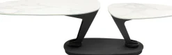 Soffbord Franklin - Svart/Vit, 150x58cm - KARE Design