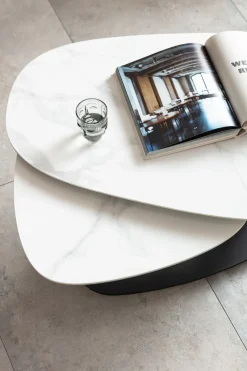Soffbord Franklin - Svart/Vit, 150x58cm - KARE Design