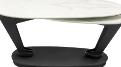 Soffbord Franklin - Svart/Vit, 150x58cm - KARE Design