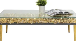 Soffbord Gold Flowers, 120x60cm - KARE Design