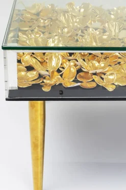 Soffbord Gold Flowers, 120x60cm - KARE Design