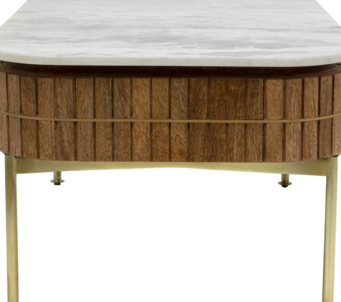 Soffbord Grace - Trä/Marmor/Guld - KARE Design